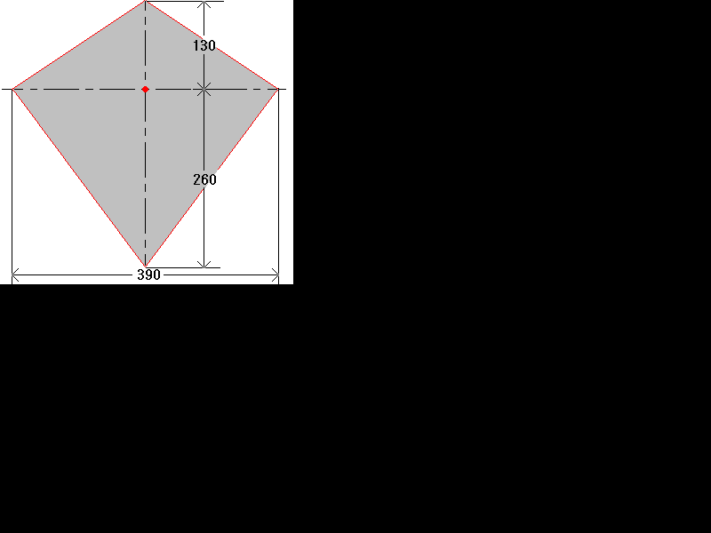 ダイヤ型連凧